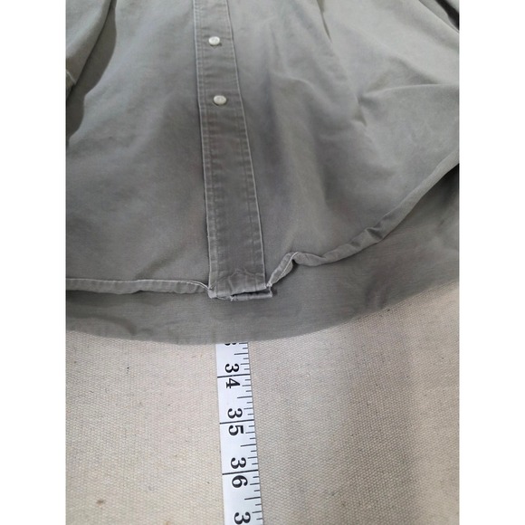 Ralph Lauren Blake Shirt Mens M Olive Green Cotton Twill Button Down Long Slv - Picture 7 of 7
